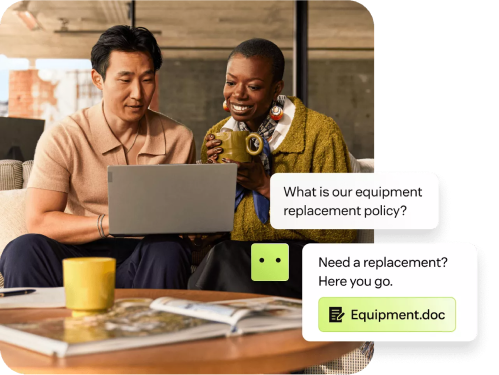 User enjoying easy private meetings